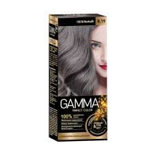 Крем-краска для волос Gamma тон 8.19 Пепельный, 50 мл