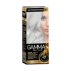 Крем-краска для волос Gamma тон 10.1 Платиновый блонд