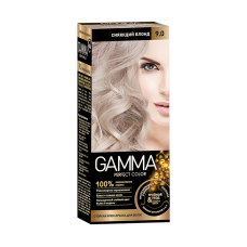 Крем-краска для волос Gamma тон 9.0 Сияющий блонд, 50 мл
