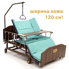 Электрическая фукциональная кровать для ухода за лежачими больными с переворотом и туалетом MET REVEL XL ( ширина 120 см)