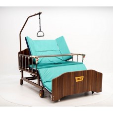 Механическая медицинская кровать для ухода за лежачими больными с переворотом и туалетом, ширина ложа 120 см MET REMEKS XL