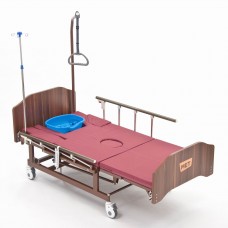 Медицинская кровать для лежачих больных с USB, электрорегулировками, переворотом и туалетом MET REVEL NEW