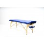 Массажный стол, деревянный, 3-х секционный, синий MET Comfort W3