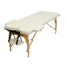 Массажный стол, деревянный, кремовый MET Comfort W2