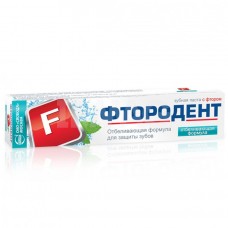Зубная паста Фтородент, отбеливающая формула, 62 г